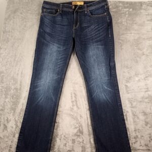 Seven 7 Dark Wash Men's Straight Premium Jeans Size 36X32